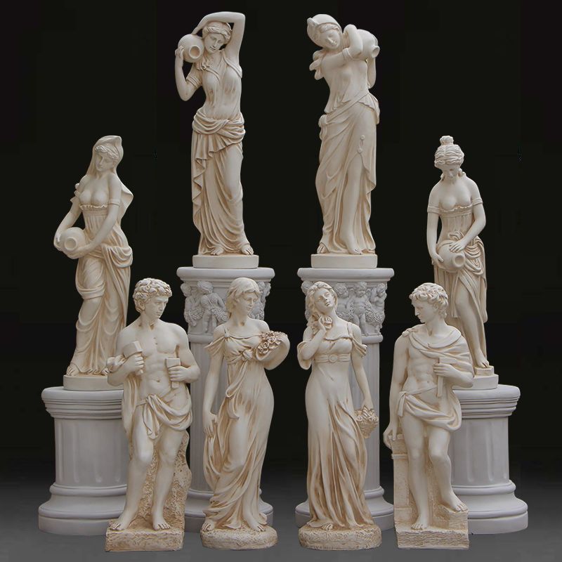 Resin Art Sculptures - Gypsum statue art ornament european retro