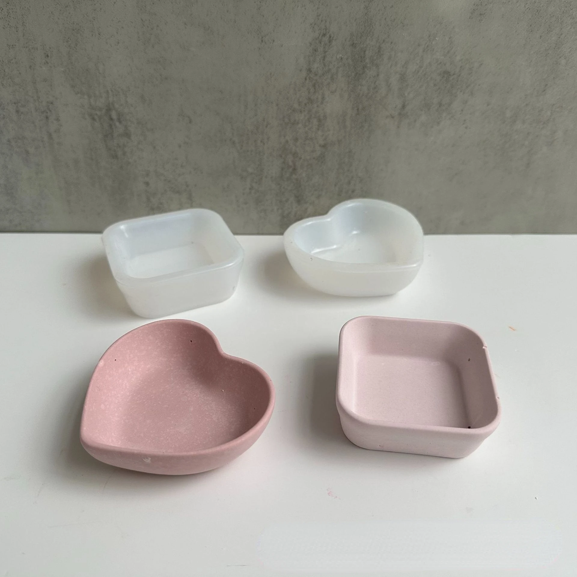 Tray Mold Rectangle - Bê Tông Vuông Hình Trái Tim