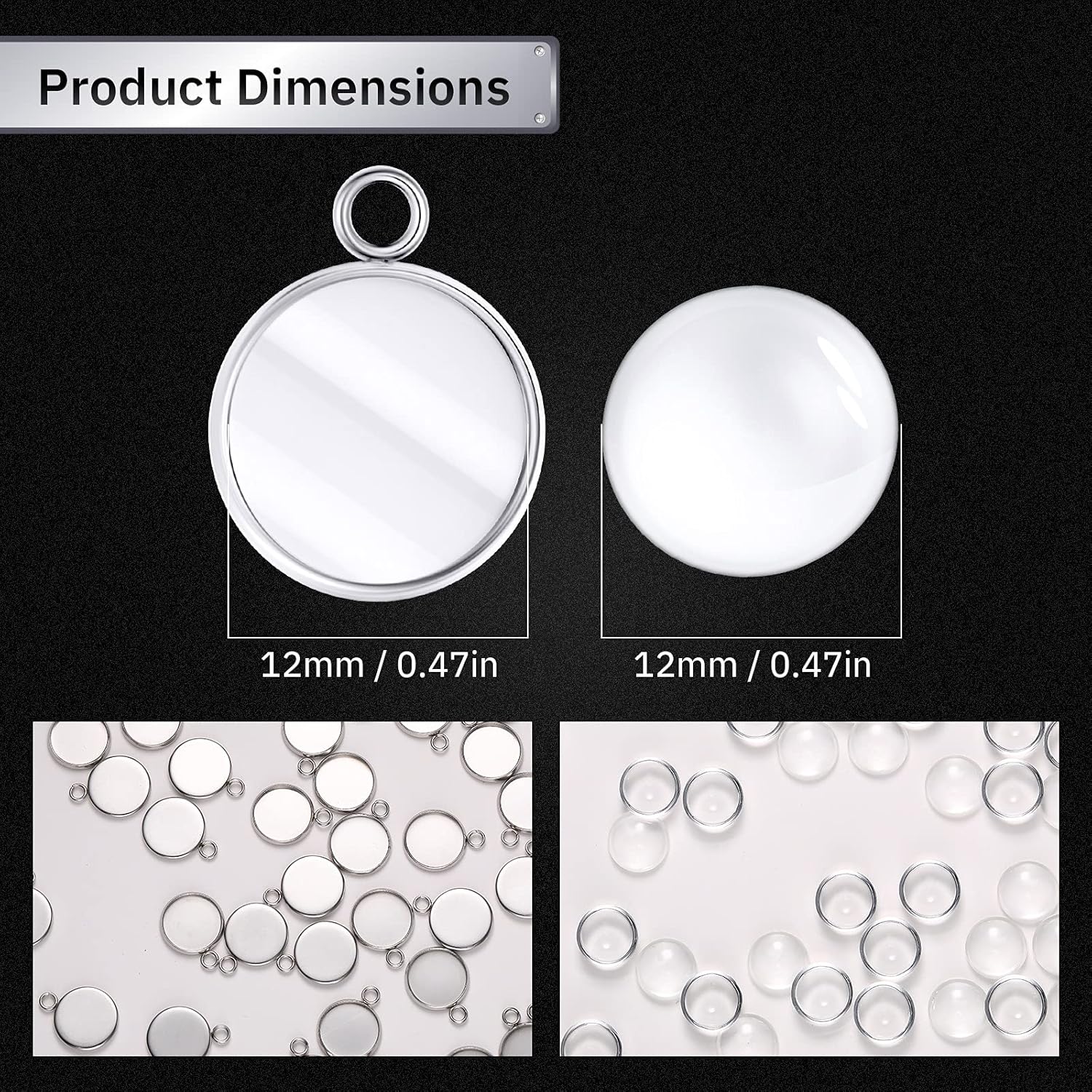 20 Pieces Stainless Steel Roun - đánh giá và giá Resin Art Hanging