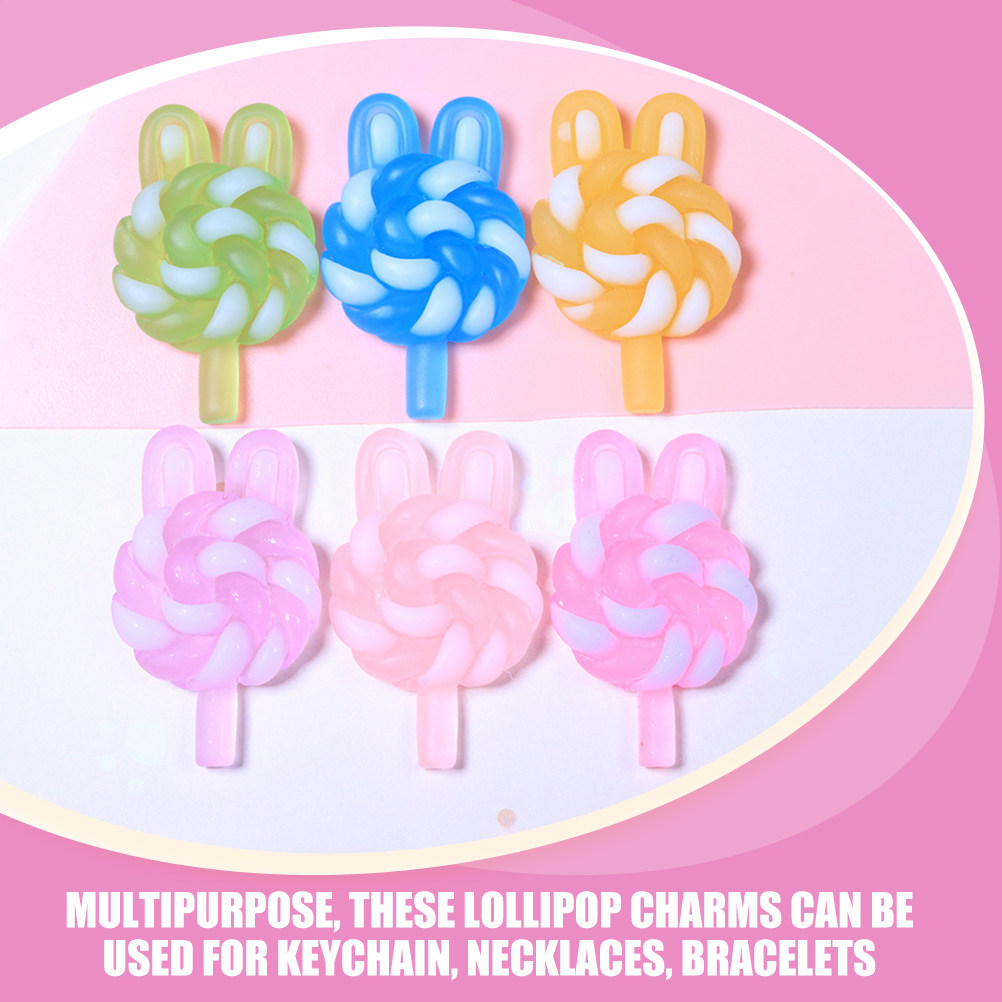 24Pcs Cute Cartoon Lollipop Ch - đánh giá và giá Resin Art Hanging