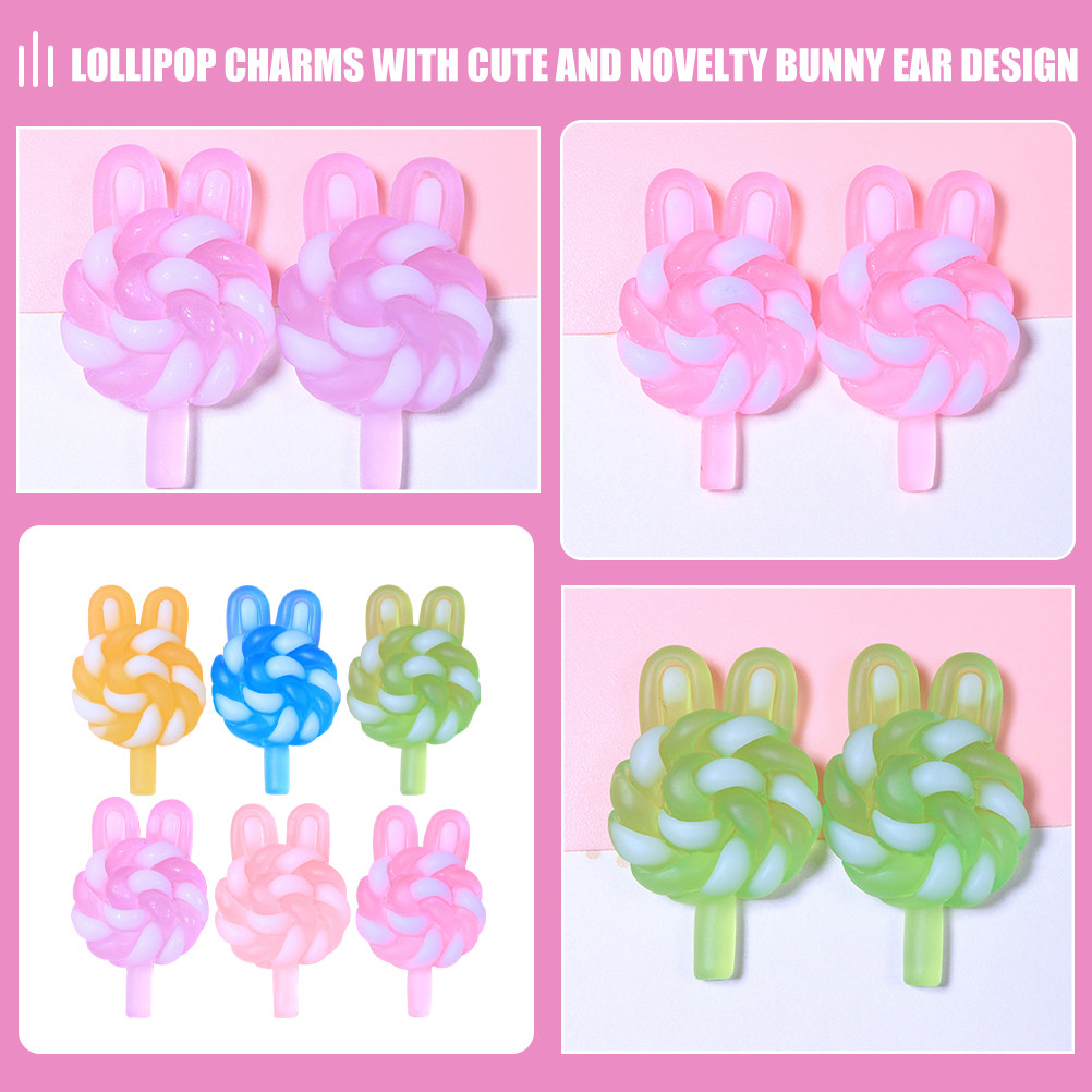 24Pcs Cute Cartoon Lollipop Ch - đánh giá và giá Resin Art Hanging