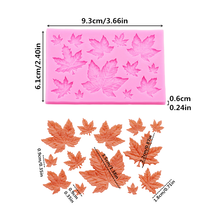 GJ-61 DIY Leaf Maple Leaf Sili - đánh giá và giá Resin Art Clay