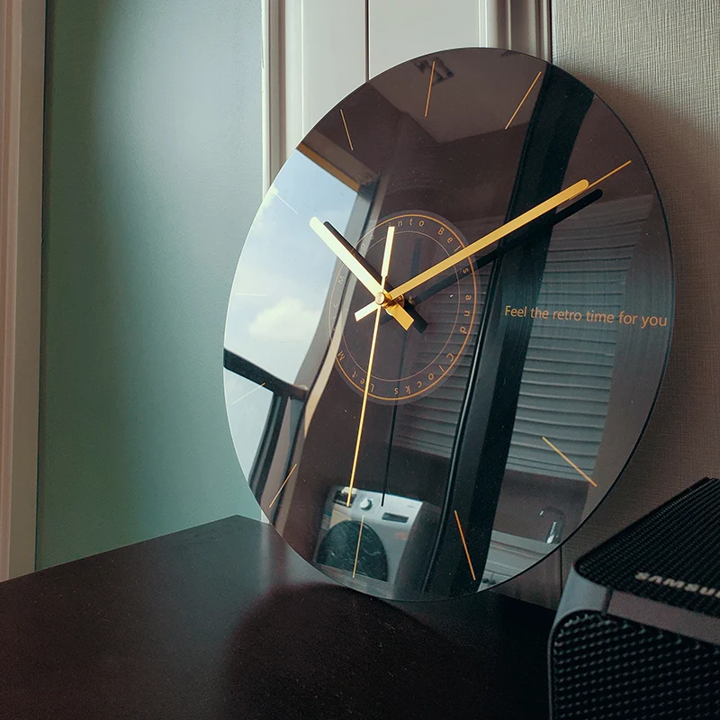 Sang Trọng Im Lặng Đồng Hồ Tre - đánh giá và giá Resin Art Wall Clock