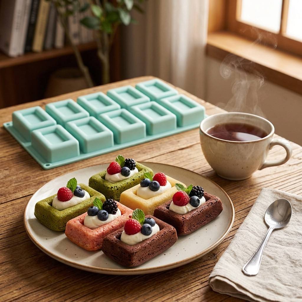 Non-stick 10-Hole Rectangle Si - đánh giá và giá Tray Mold Rectangle