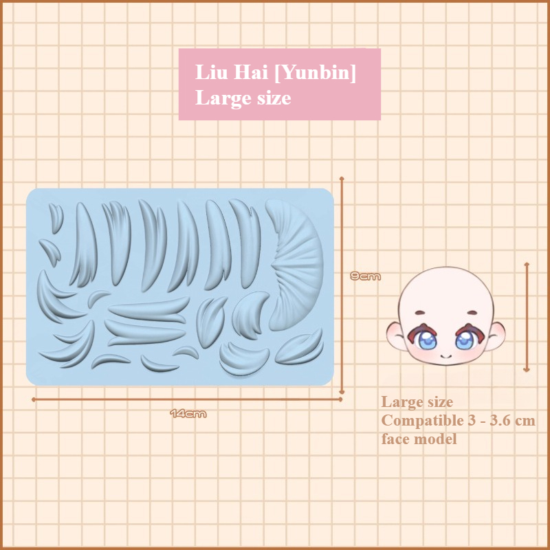 Clay Bangs Silicone Mold Handm - đánh giá và giá Resin Art Clay