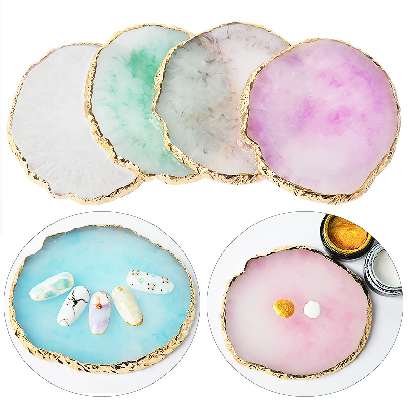 6 Round Resin Onyx Stone Nail  - đánh giá và giá Resin Art Stand