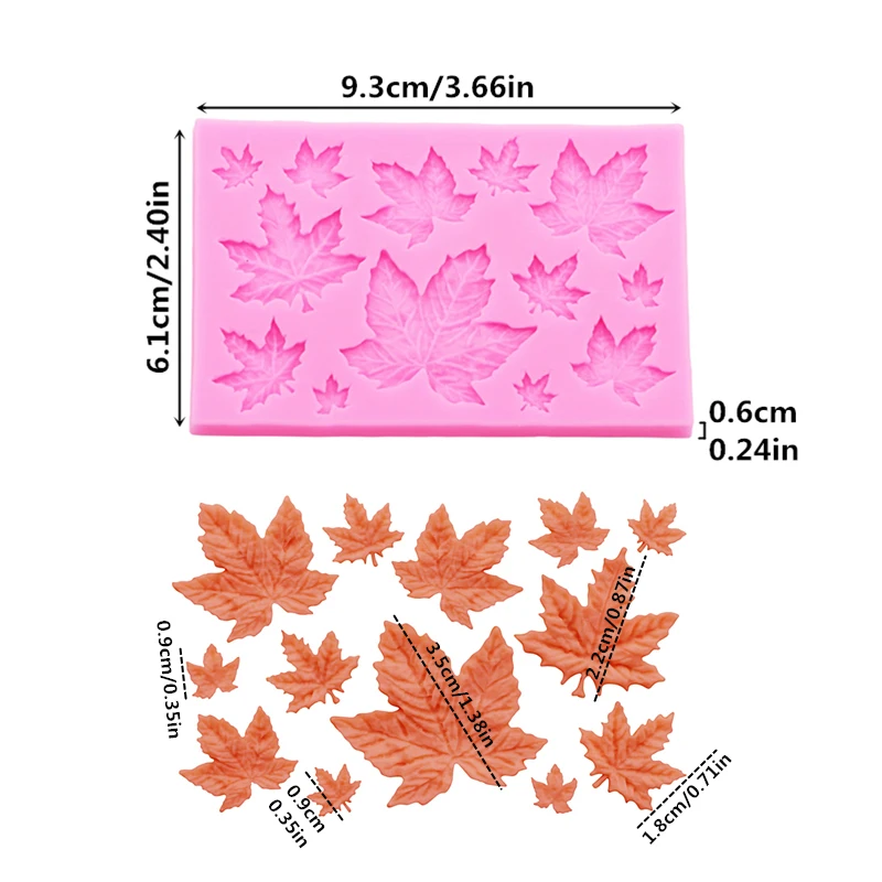 Gj-61 DIY leaf maple leaf sili - đánh giá và giá Resin Art Clay