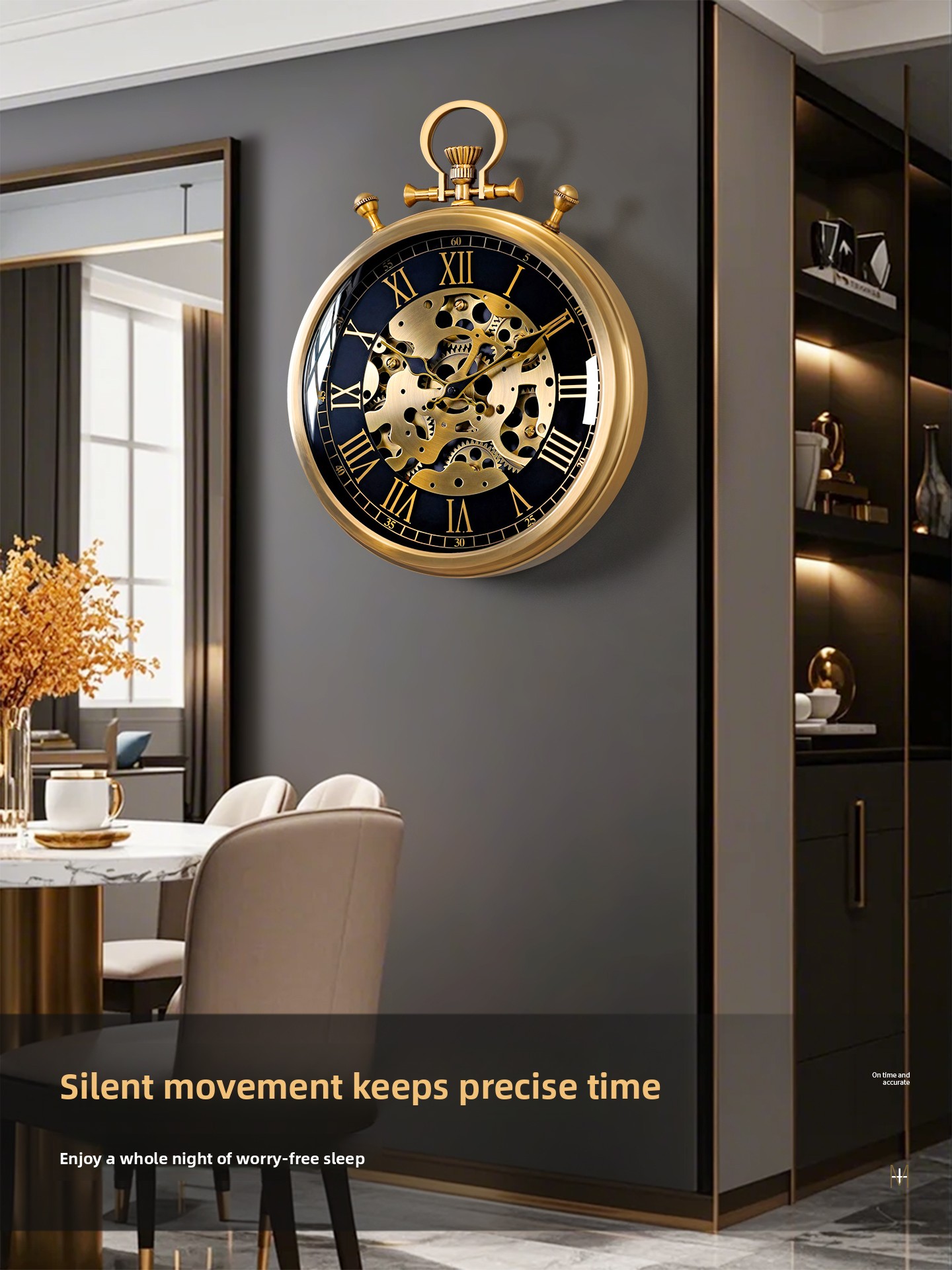 Vintage Industrial Gear Wall C - đánh giá và giá Resin Art Wall Clock