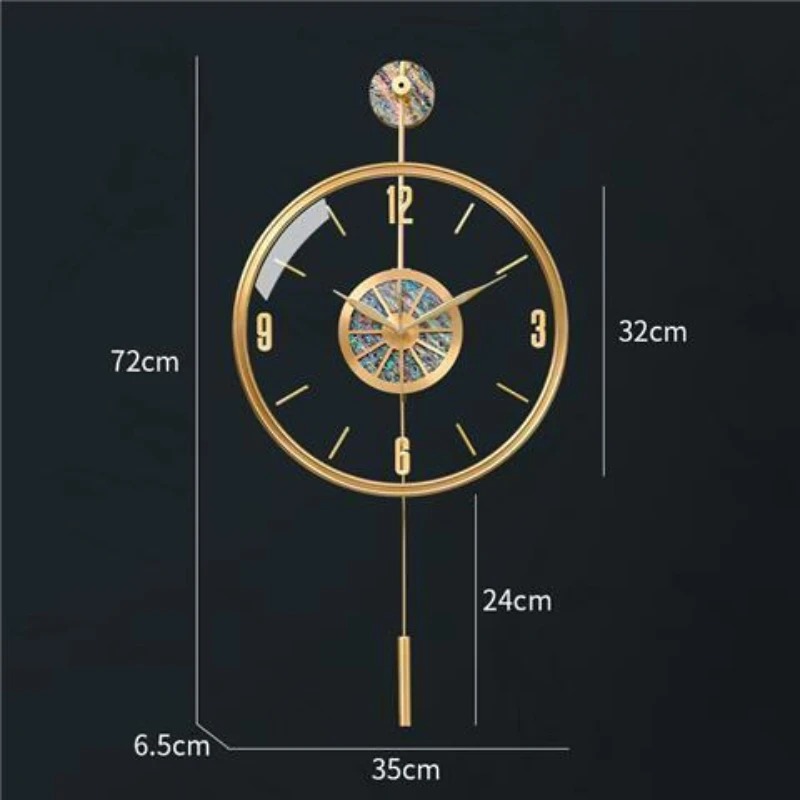 Alloy Seashell Wall Clock Sile - đánh giá và giá Resin Art Wall Clock