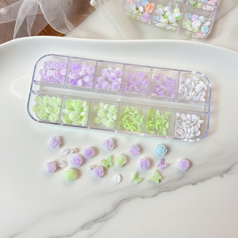 3D Nail Art Decoration Kit 6 1 - đánh giá và giá Resin Art Using Flowers