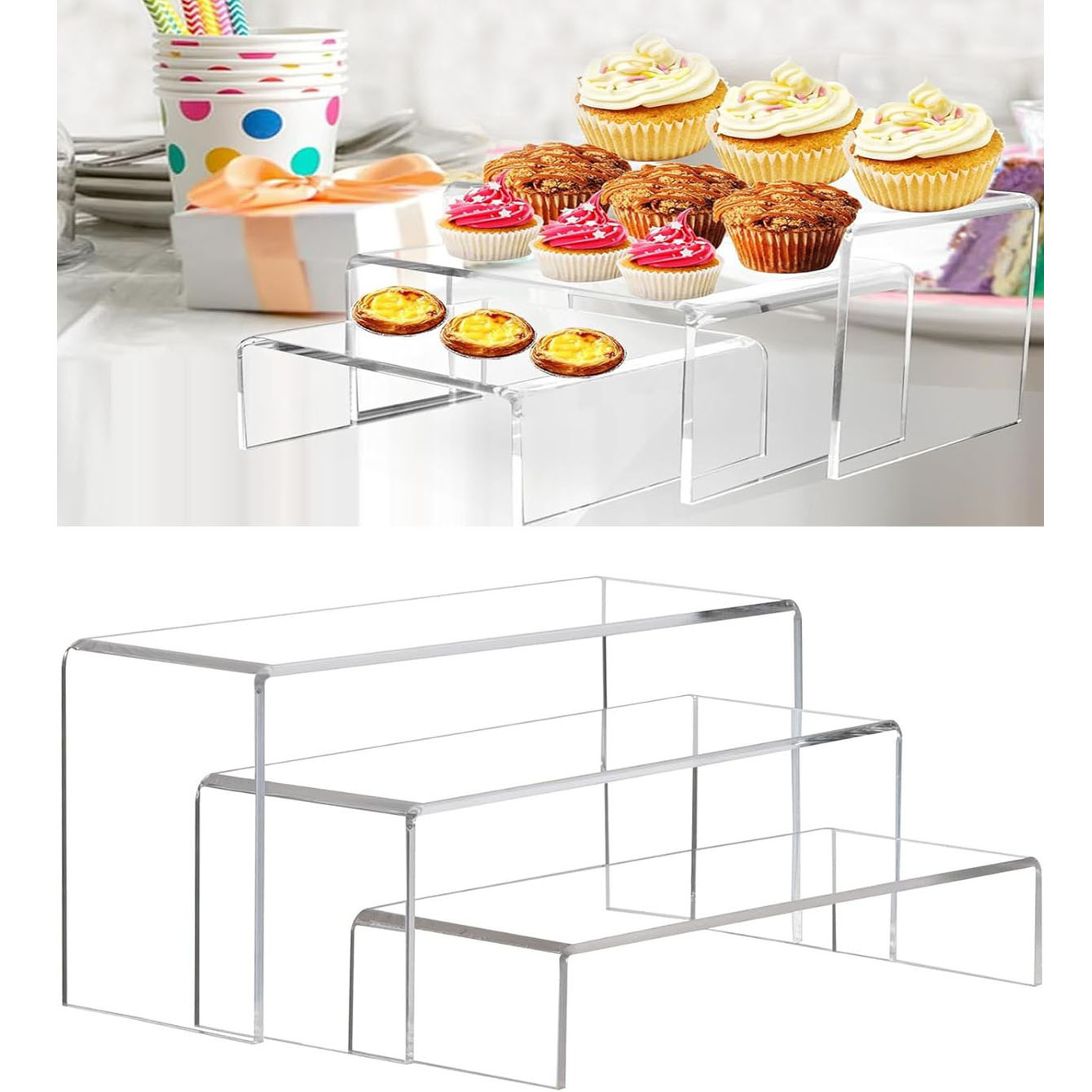 3 pieces of acrylic display sh - đánh giá và giá Resin Art Stand