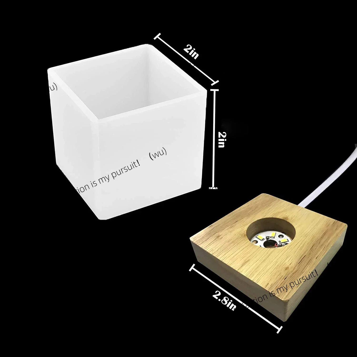 Square Light Resin Mold,led Si - đánh giá và giá Resin Art Stand
