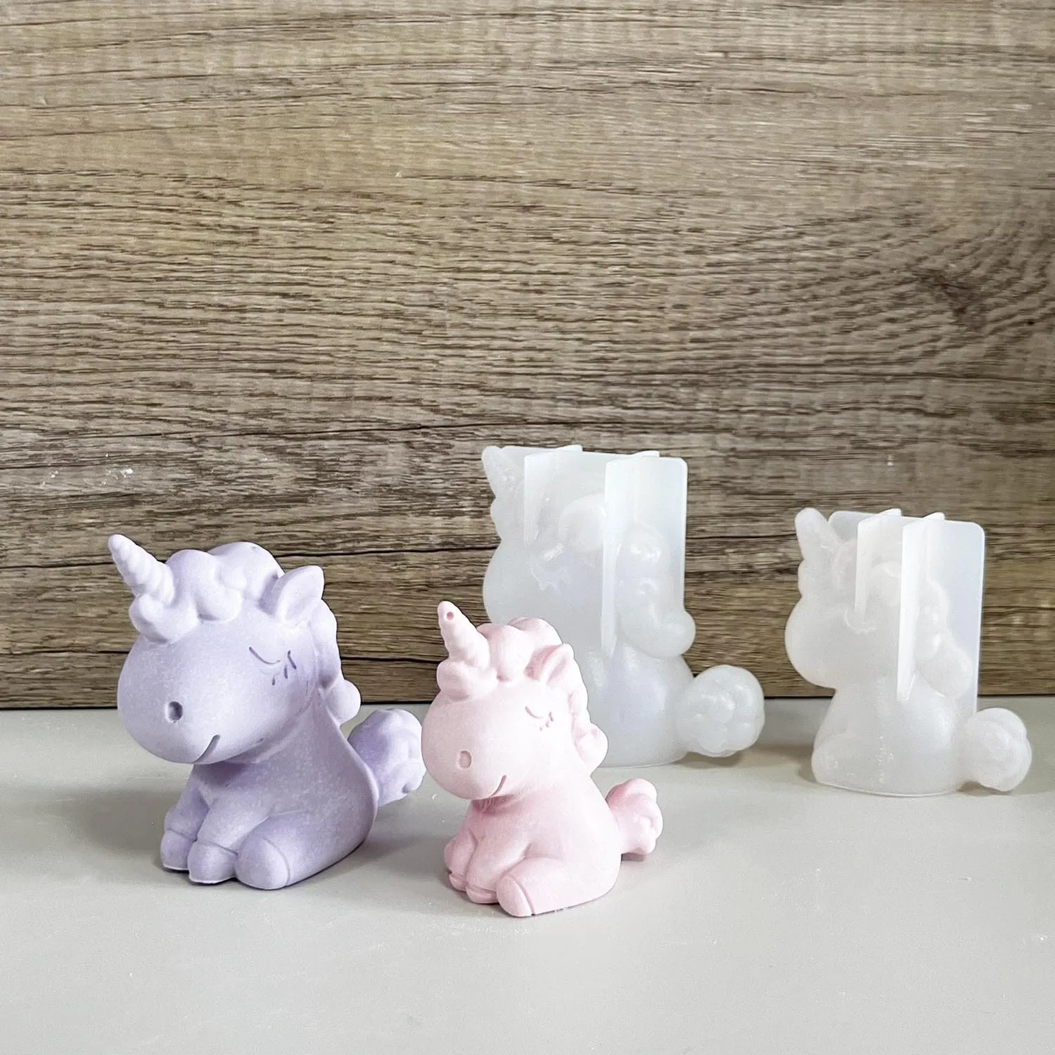 3D Geometric Silicone Unicorn  - đánh giá và giá Resin Art Clay