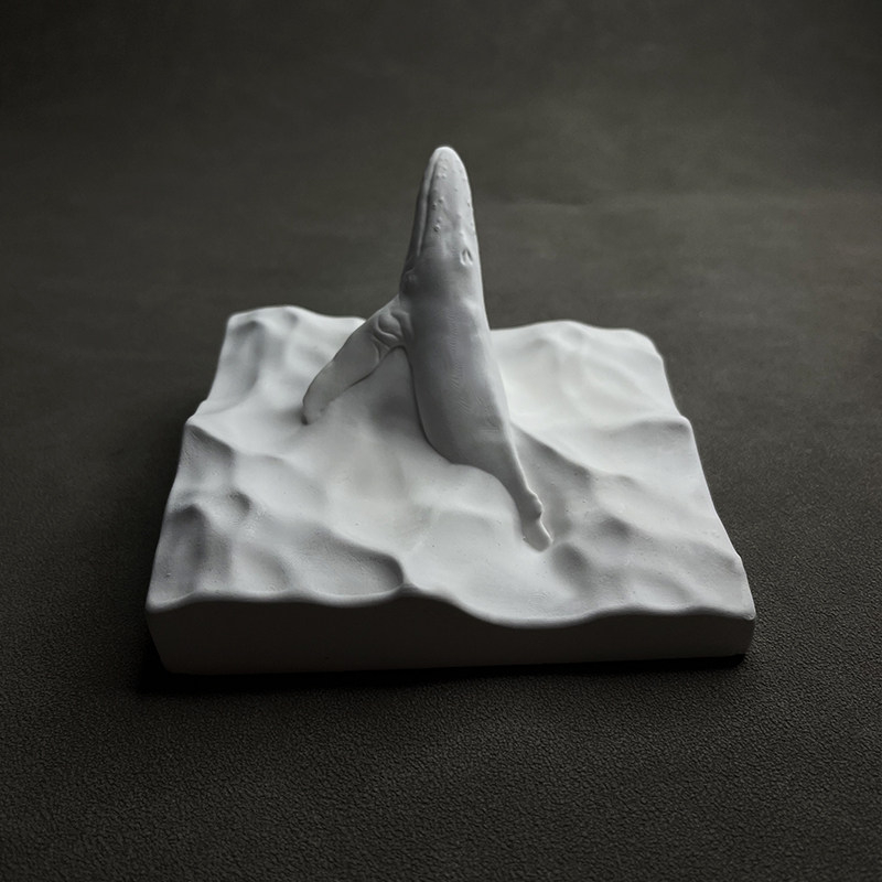 Humpback Whale Statue Plaster  - đánh giá và giá Resin Art Sculptures