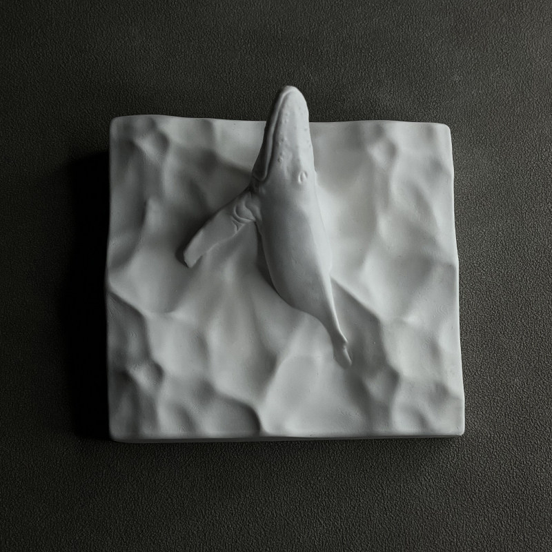 Humpback Whale Statue Plaster  - đánh giá và giá Resin Art Sculptures