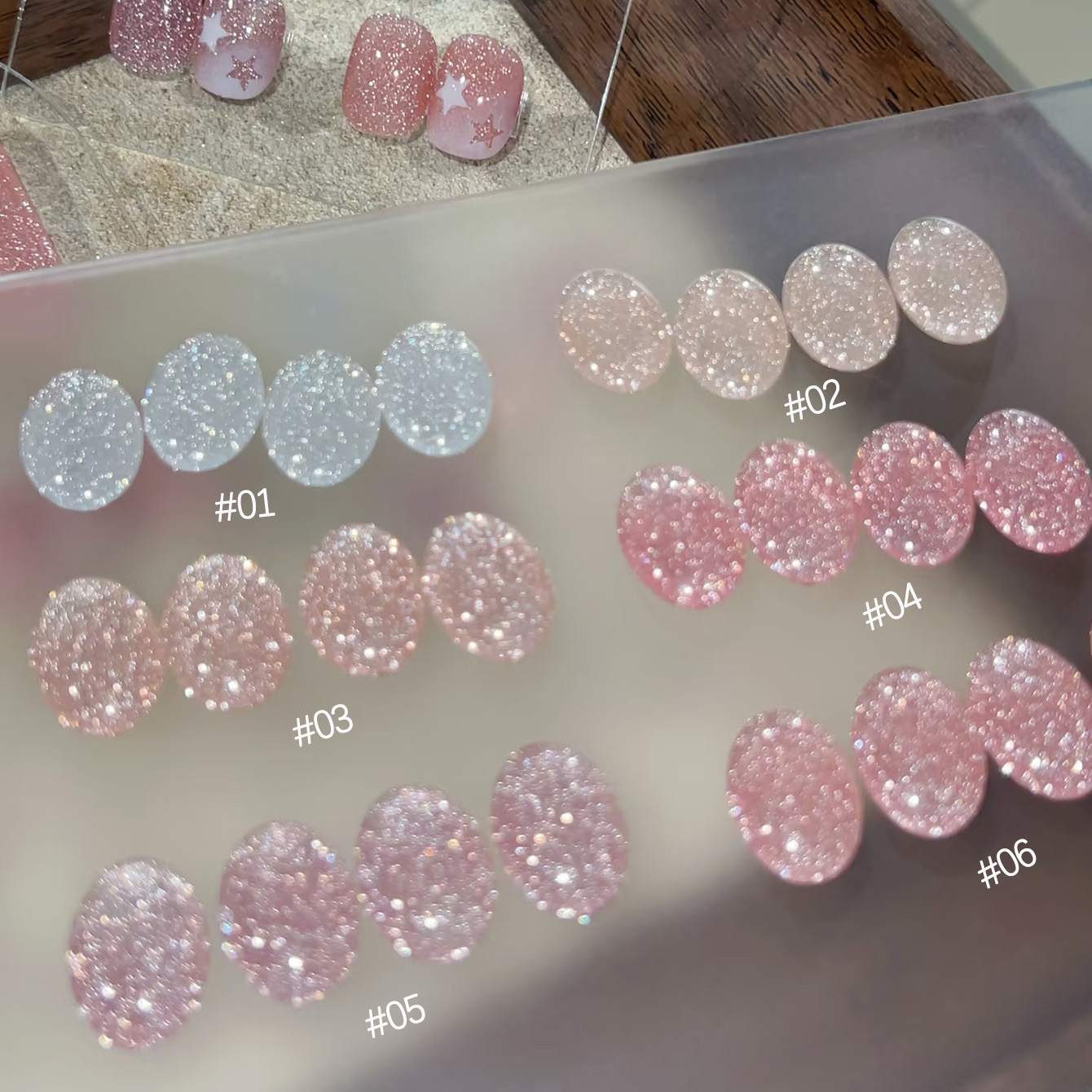 1-6pcs TC 2025 New Pink Naked  - đánh giá và giá Resin Art Of Rose