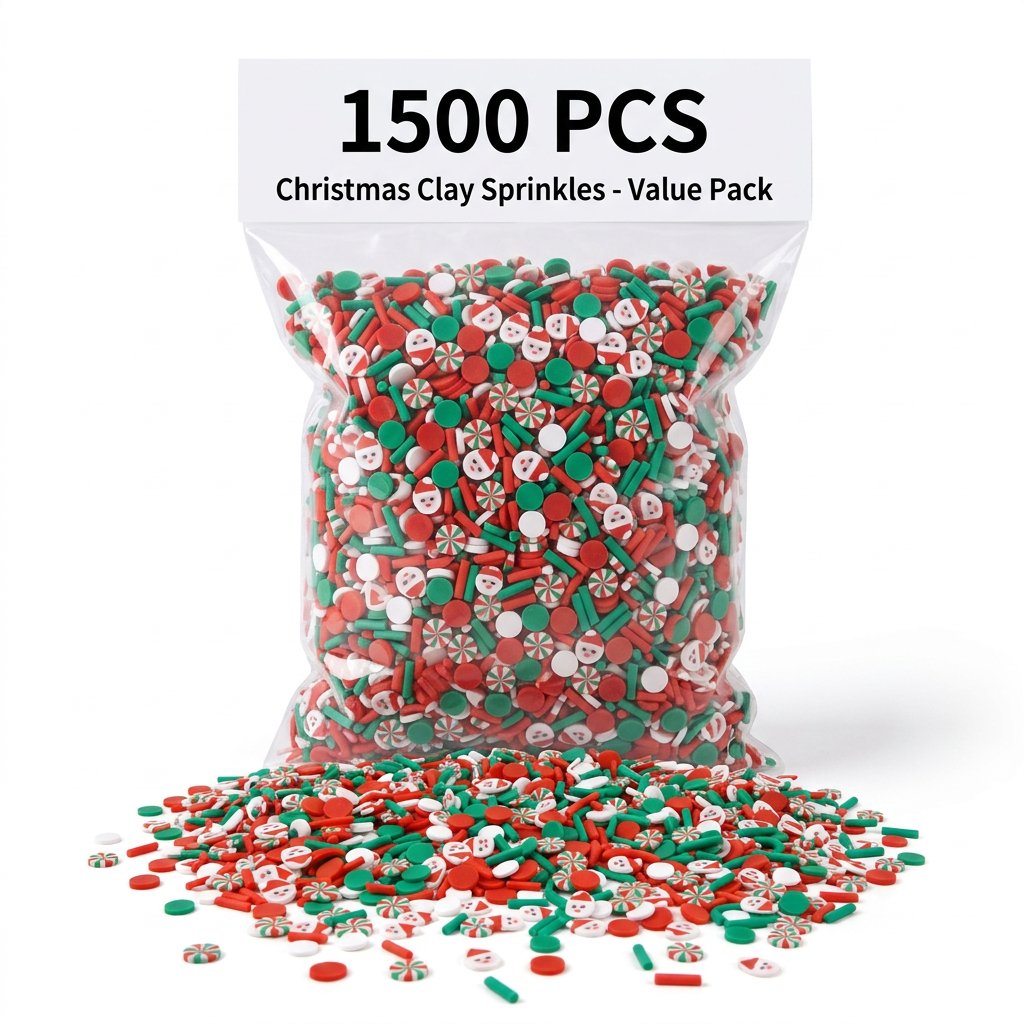1500pcs Christmas Clay Sprinkl - đánh giá và giá Resin Art Clay