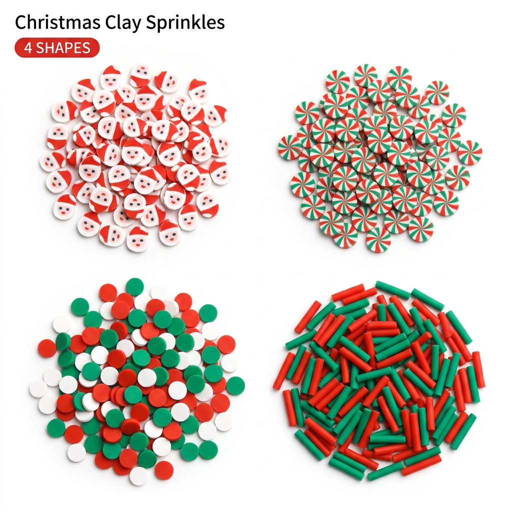 1500pcs Christmas Clay Sprinkl - đánh giá và giá Resin Art Clay