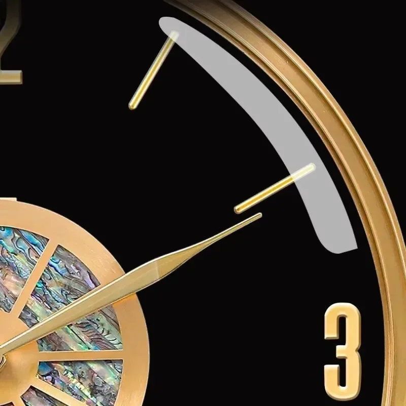 Alloy Case Modern Luxury Wall  - đánh giá và giá Resin Art Wall Clock