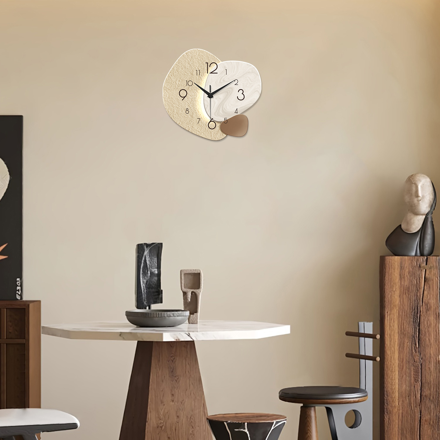 Modern Simple Wall Clock, Sile - đánh giá và giá Resin Art Wall Clock