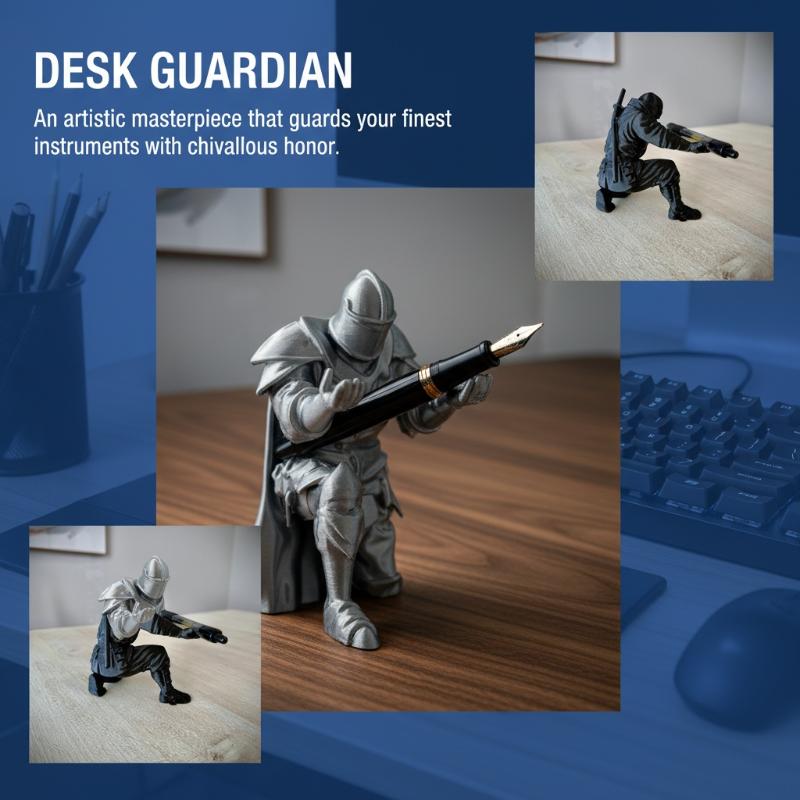 Knight Pen Holder Resin Mediev - đánh giá và giá Resin Art Stand