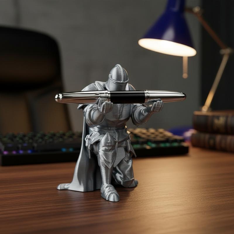 Knight Pen Holder Resin Mediev - đánh giá và giá Resin Art Stand
