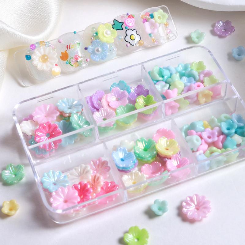 6 Grids Mini Resin Flower Nail - đánh giá và giá Resin Art Using Flowers
