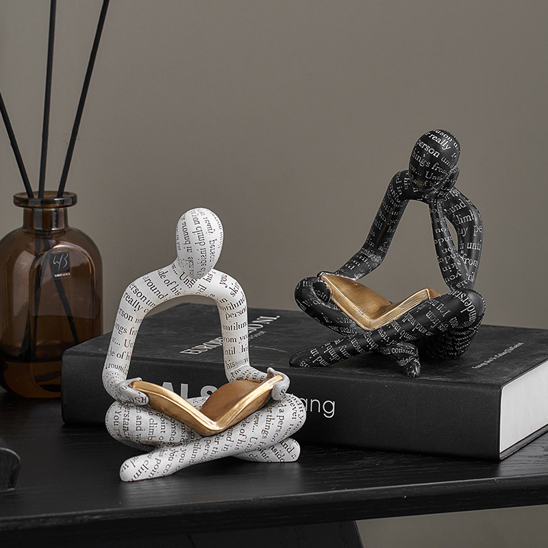 Reading Portrait Ornaments Hol - đánh giá và giá Resin Art Stand