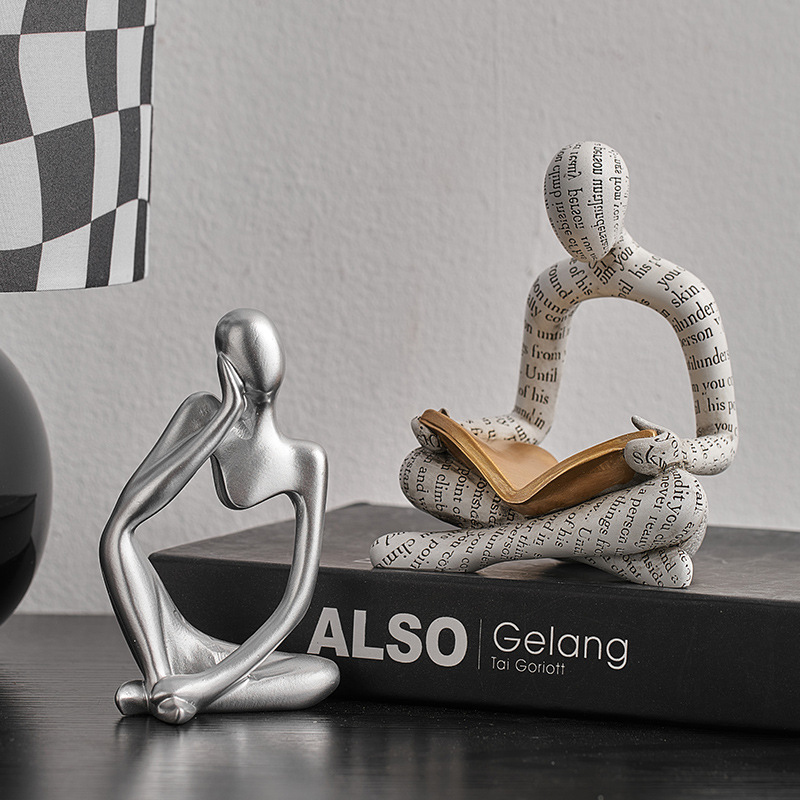 Reading Portrait Ornaments Hol - đánh giá và giá Resin Art Stand