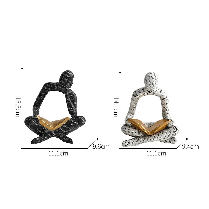 Reading Portrait Ornaments Hol - đánh giá và giá Resin Art Stand
