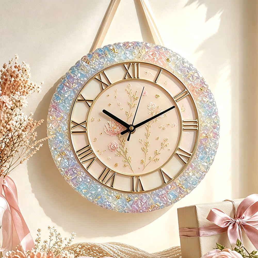 Diamond Faceted Clock Silicone - đánh giá và giá Resin Art Wall Clock