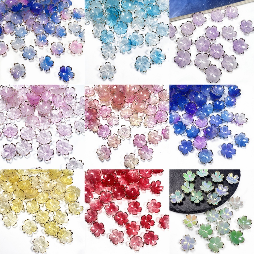 50pcs/lot 19mm Acrylic Cherry  - đánh giá và giá Resin Art Diy Kit