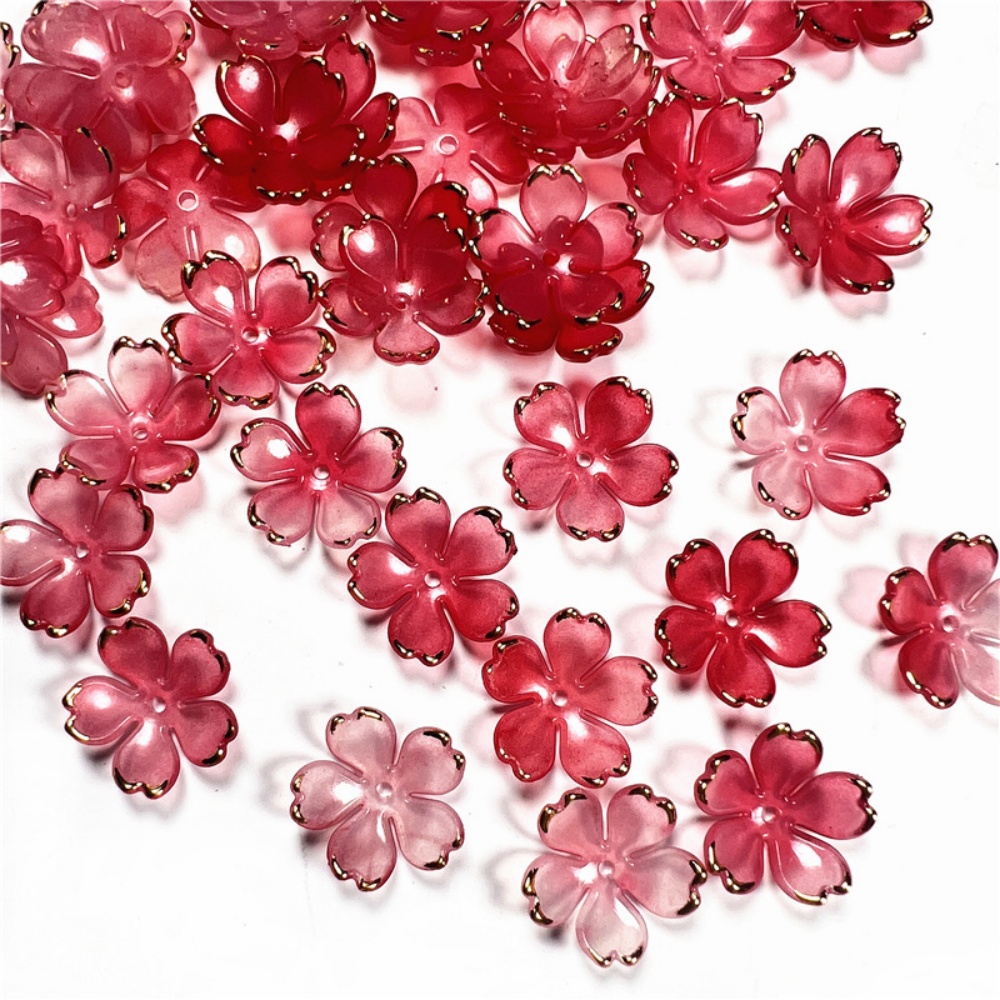 50pcs/lot 19mm Acrylic Cherry  - đánh giá và giá Resin Art Diy Kit