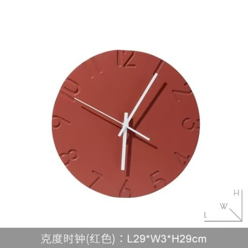 Nordic Creative Wall Clock - S - đánh giá và giá Resin Art Wall Clock