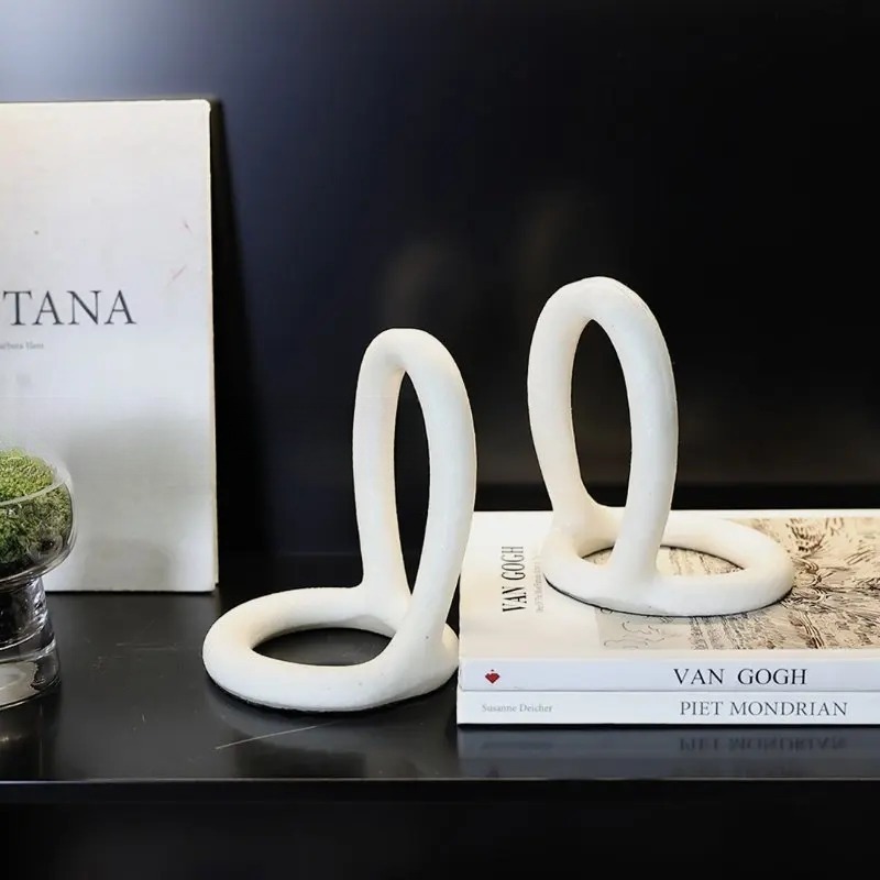 Minimalist Bookends for Office - đánh giá và giá Resin Art Stand
