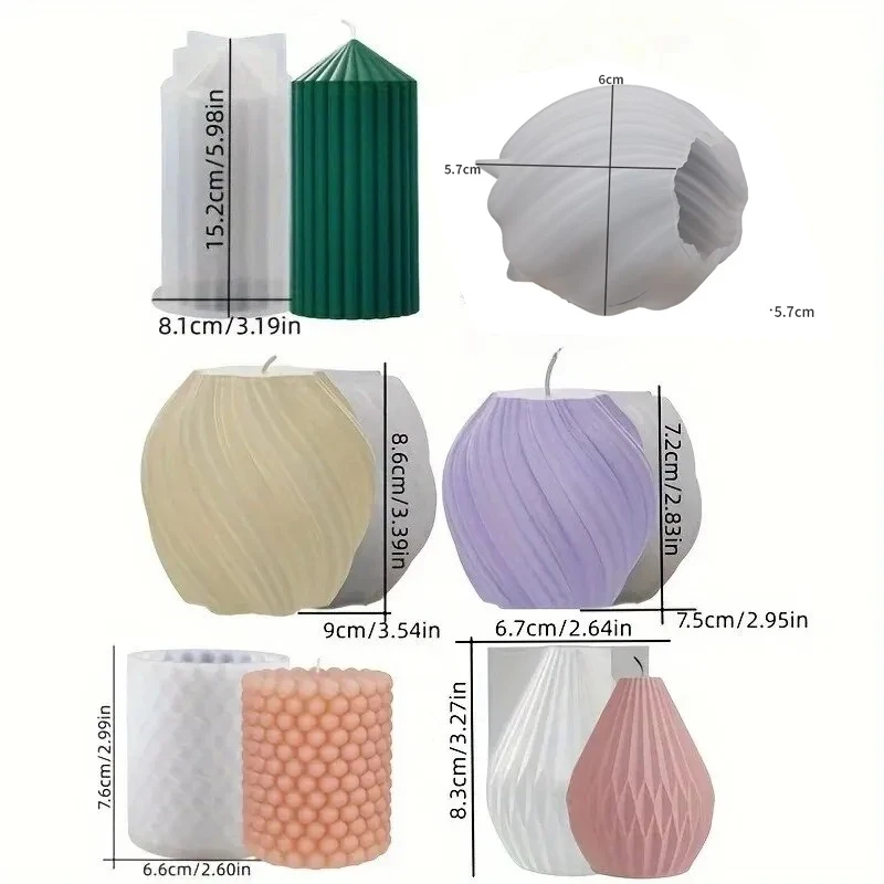 3D Spiral Striped Silicone Mol - đánh giá và giá Resin Art Clay