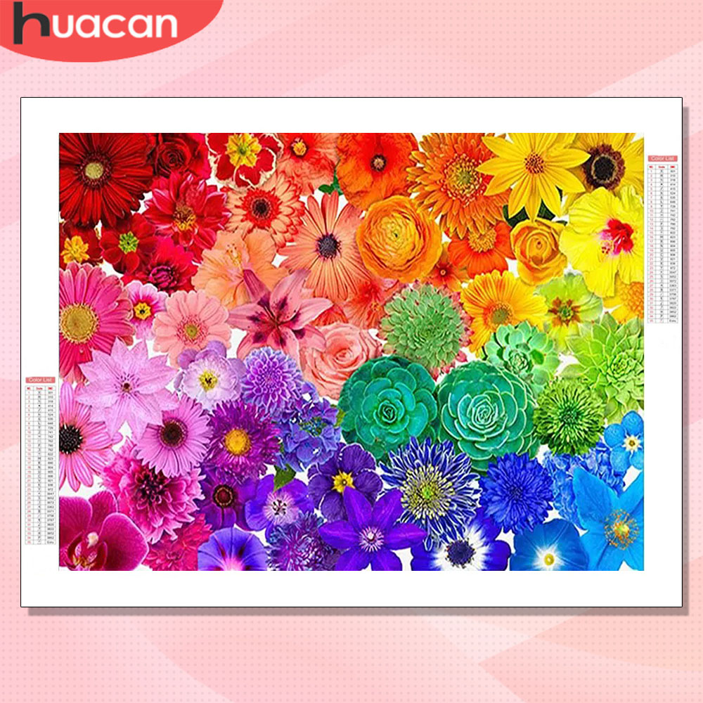 HUACAN Diamond Art Kits Flower - đánh giá và giá Resin Art Of Rose