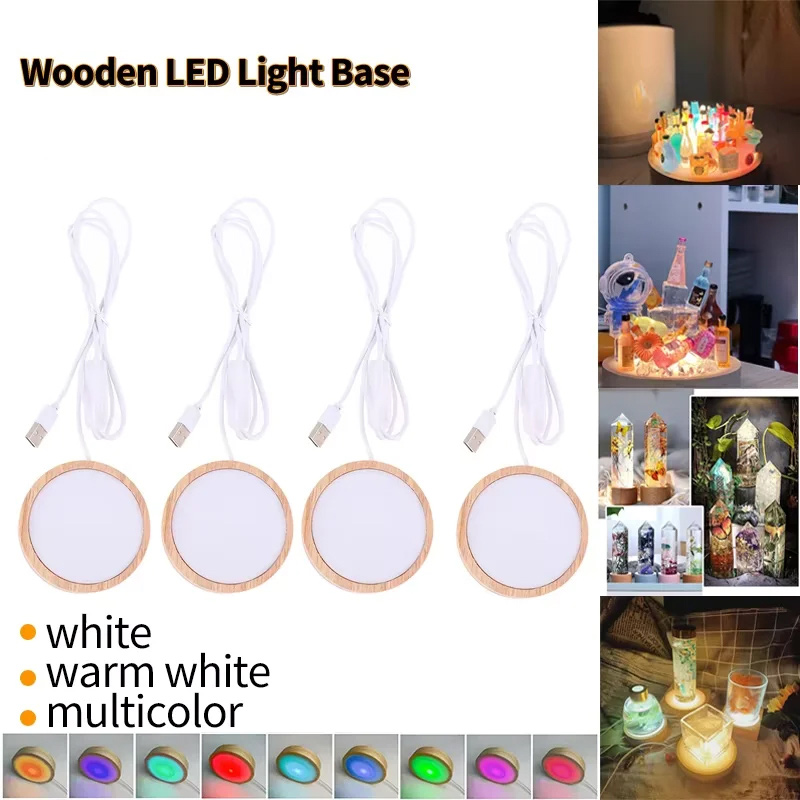 LED Night Light Base 3D Decora - đánh giá và giá Resin Art Stand