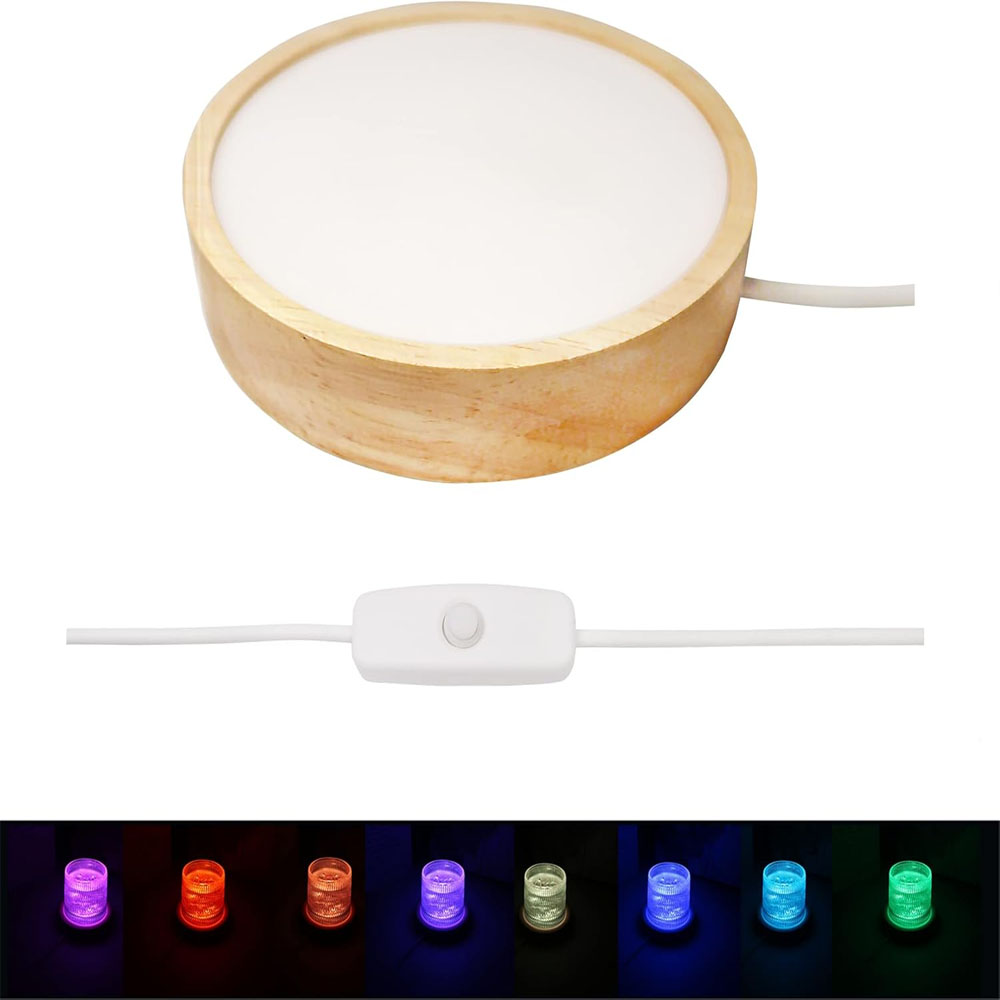 LED Night Light Base 3D Decora - đánh giá và giá Resin Art Stand