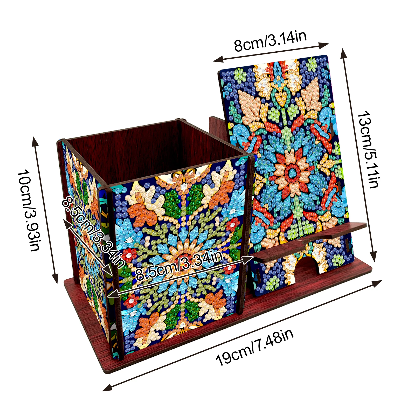 Diamond Art Wooden Desk Organi - đánh giá và giá Resin Art Stand