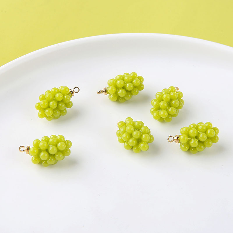 6pcs Cute Little Grapes Resin  - đánh giá và giá Resin Art Diy Kit