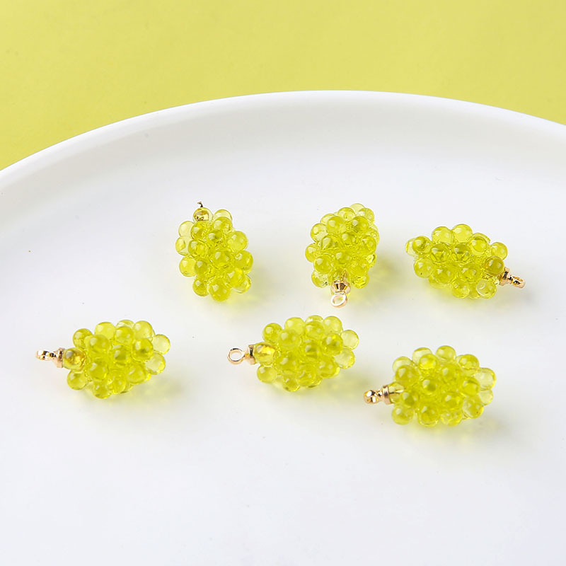 6pcs Cute Little Grapes Resin  - đánh giá và giá Resin Art Diy Kit