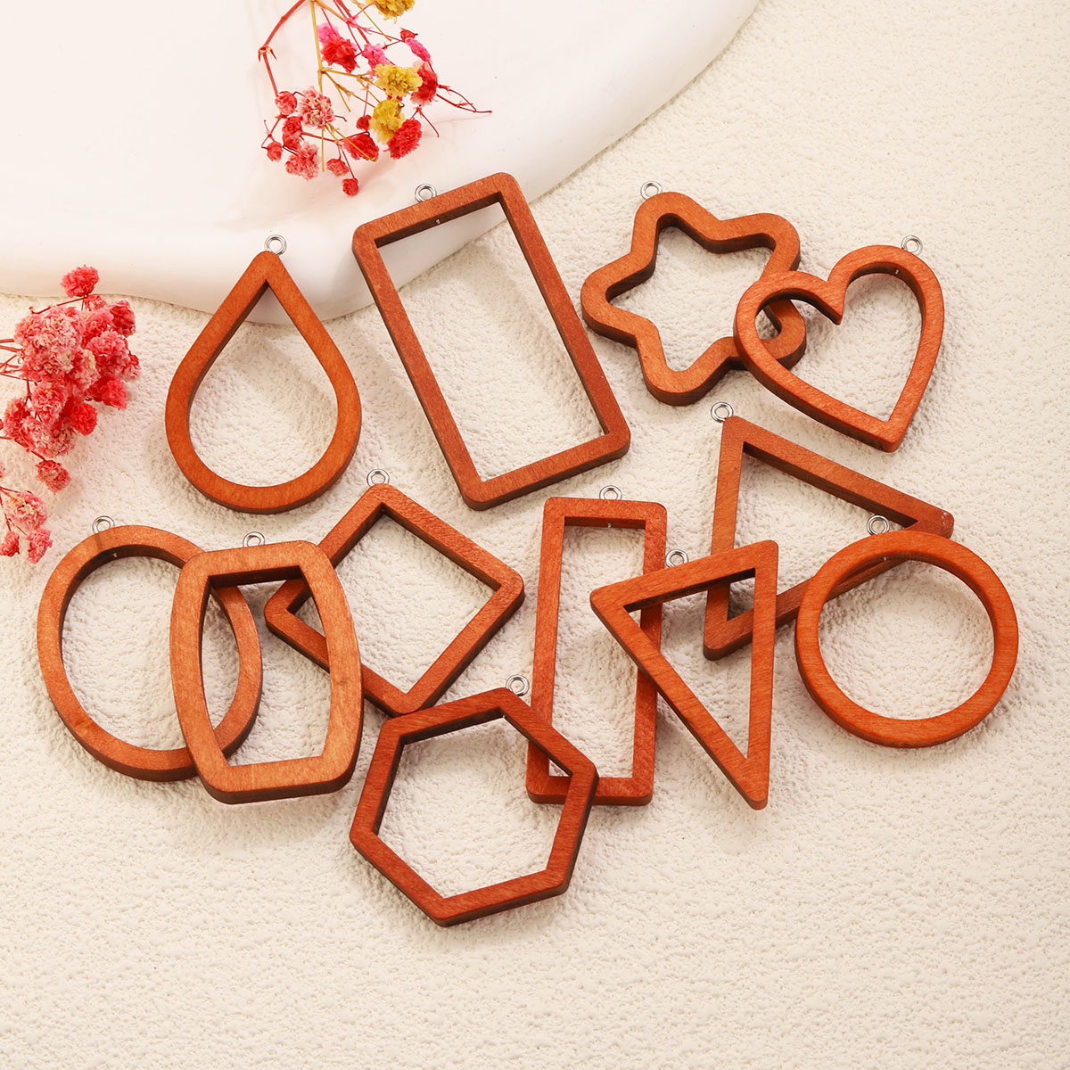 10PCS Triangle Rectangle Wood  - đánh giá và giá Resin Art Diy Kit