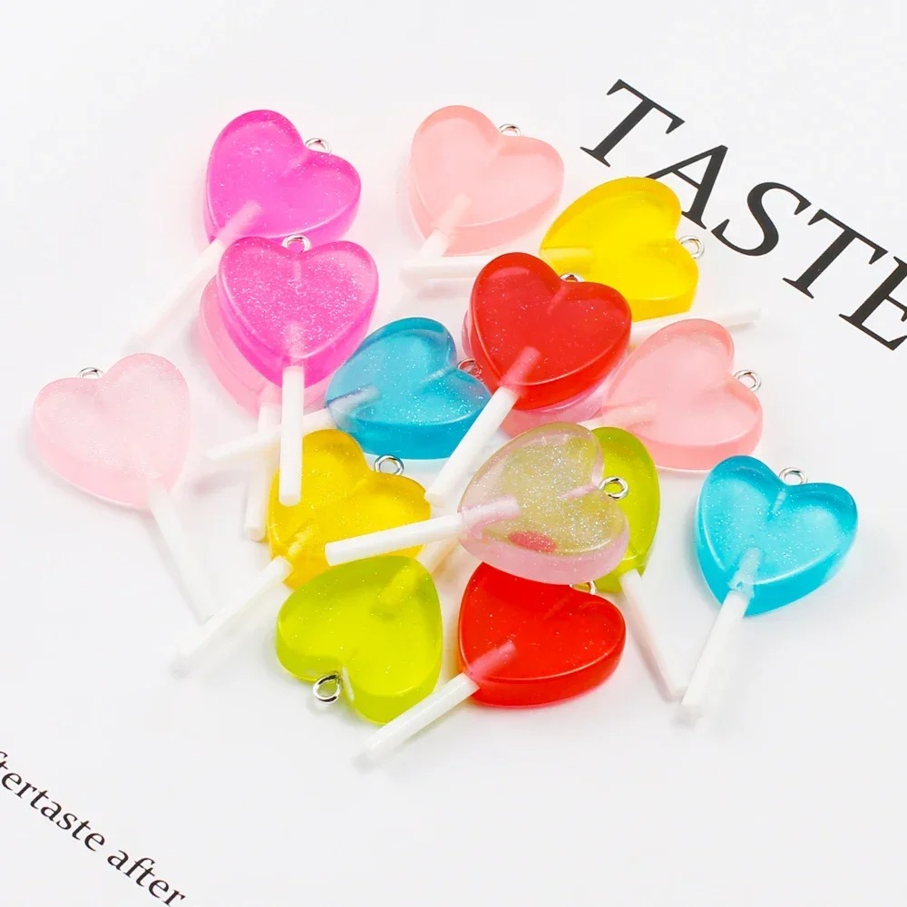 10Pcs Kawaii Sparkly Heart Lol - đánh giá và giá Resin Art Diy Kit