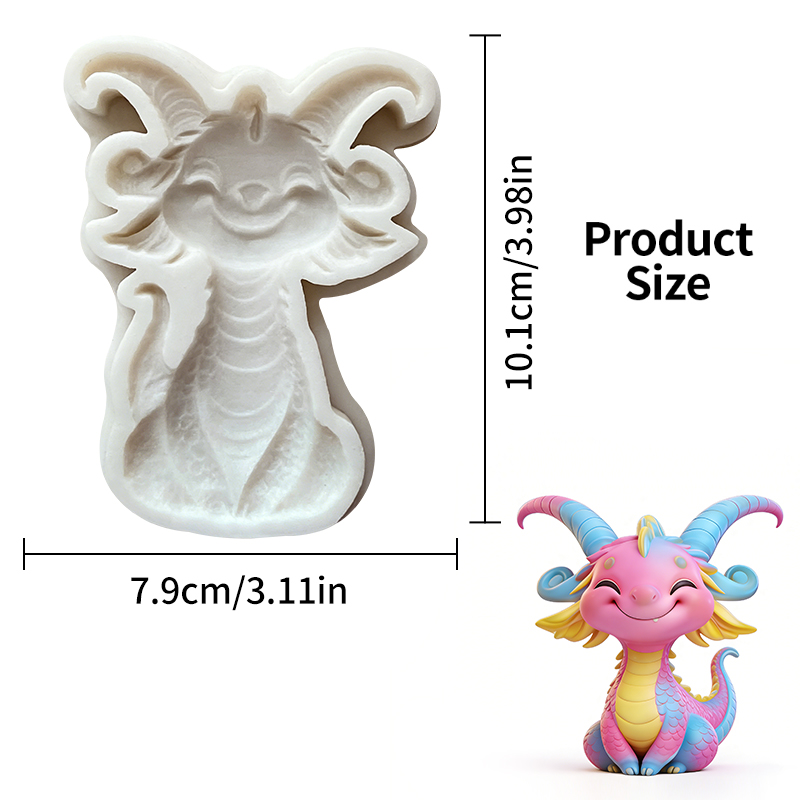 Cute little dragon silicone mo - đánh giá và giá Resin Art Clay
