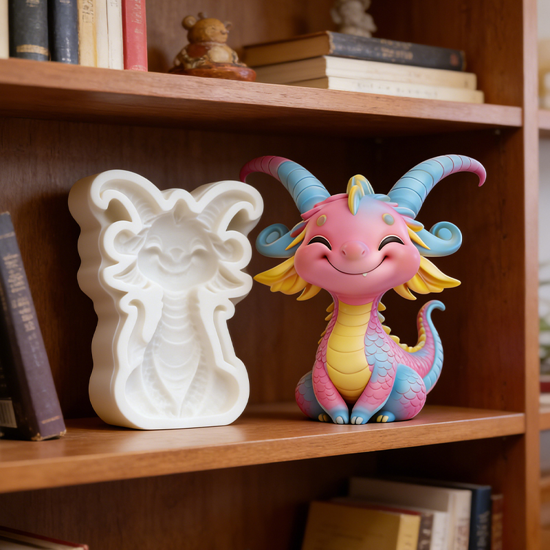 Cute little dragon silicone mo - đánh giá và giá Resin Art Clay