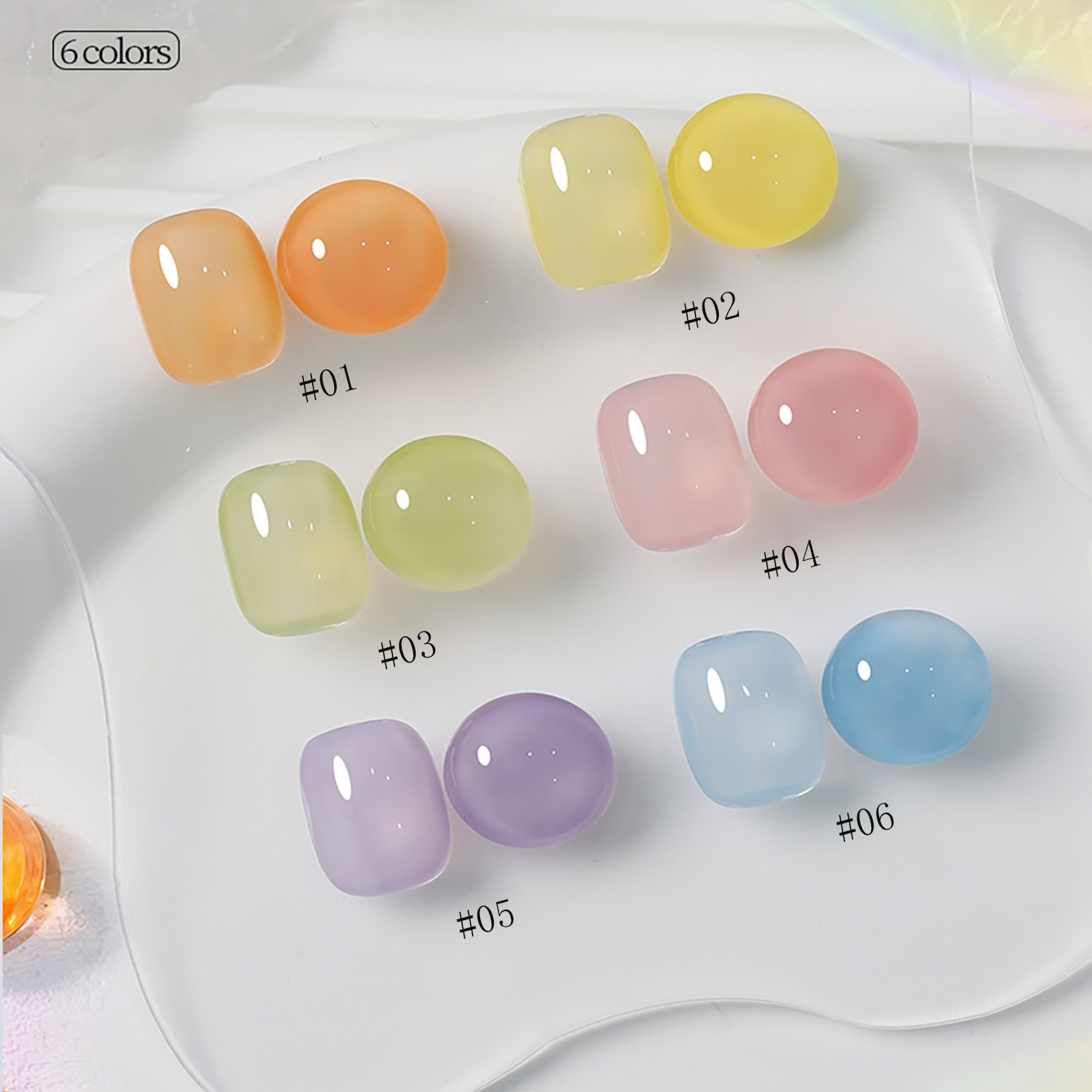 1-6pcs PSK New Macaron Candy O - đánh giá và giá Resin Art Price