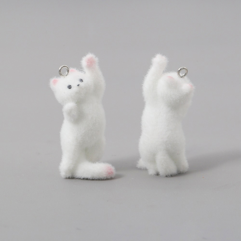 2pcs Flocking Little Cat Resin - đánh giá và giá Resin Art Diy Kit
