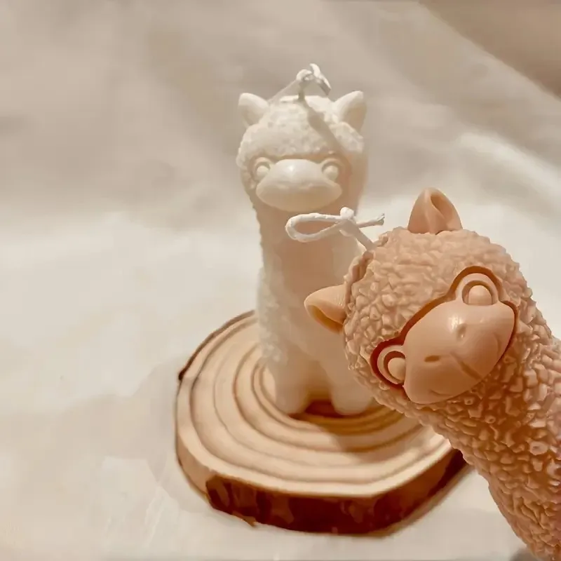 Cute 3D Alpaca Candle Molds, C - đánh giá và giá Resin Art Clay