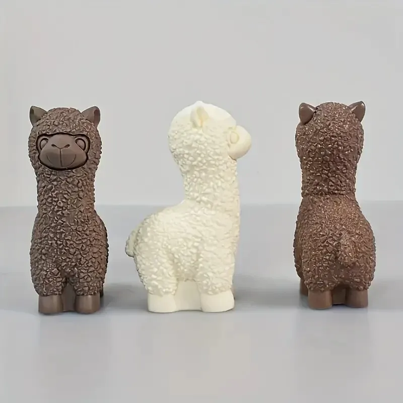 Cute 3D Alpaca Candle Molds, C - đánh giá và giá Resin Art Clay